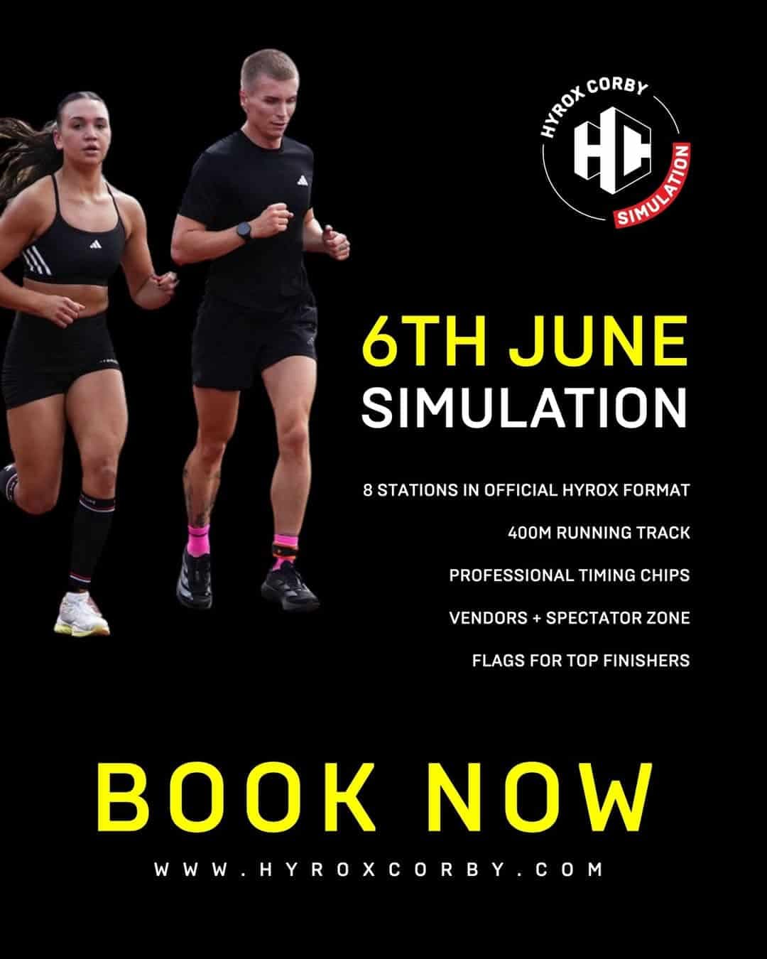 Hyrox Corby Simulation image